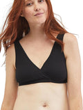 Motherhood Maternity Womens Soft Cotton Spandex Wrap Front Maternity & Nursing Sleep Bralette Bra S-3x