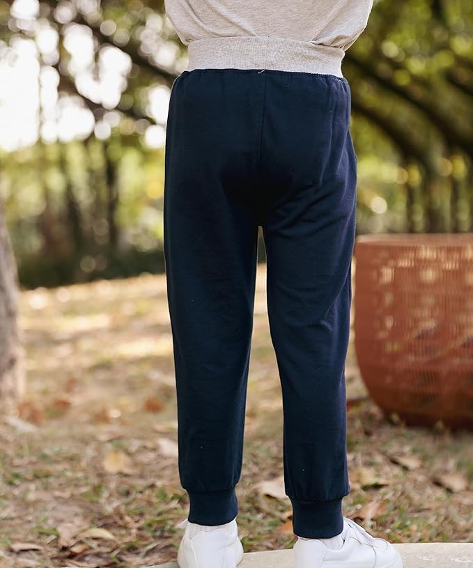 GFQLONG 3 Pack Toddler Boys Sweatpants Kids Active Jogger Pants with Pocket Drawstring
