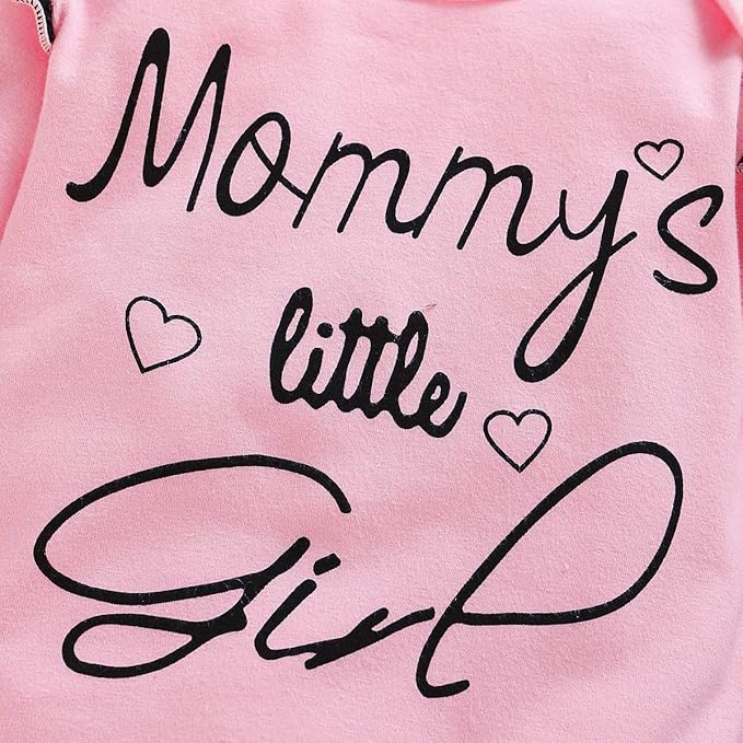 Newborn Baby Girl Clothes, Infant Girl Outfits Long Sleeve Ruffle Romper + Floral Pants + Headband Set