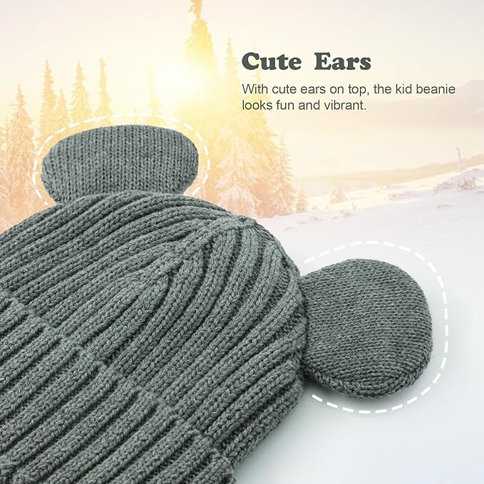 Toddler Boy Winter Beanie Baby Knit Hat Warm Girl Beanies Newborn Cute Hats for Kids
