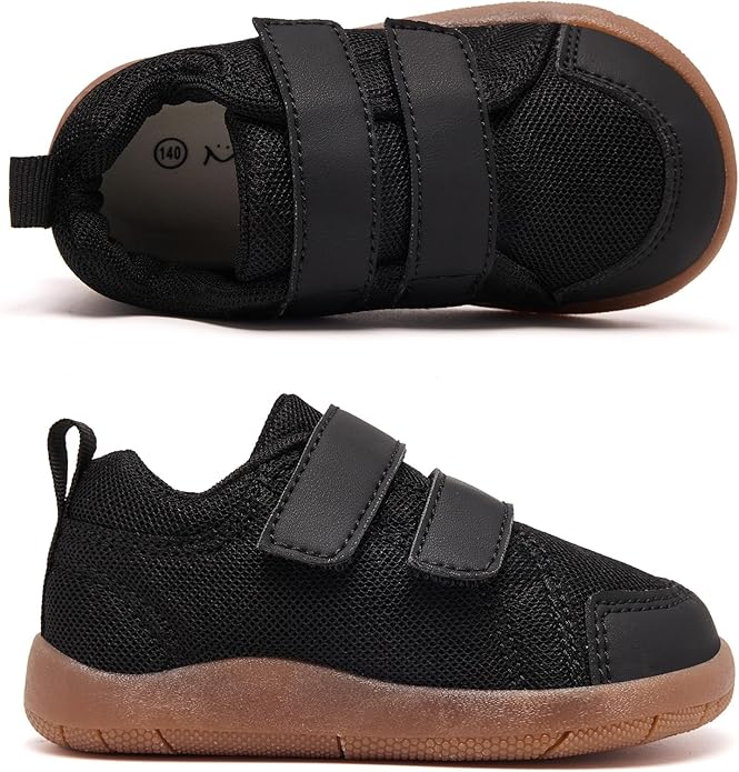 MORENDL Wide Toe Box Shoes Toddler Barefoot Shoes Baby Walking Shoe Boy Girl Non-Slip Zero Drop Minimalist Sneakers Comfort Tennis Outdoor Activities