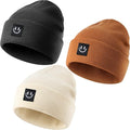 3 Packs Baby Beanie Cute Toddler Beanies Kids Winter Hat Boys Girls Warm Knit Hats Infant Beanie for 0-8 Years