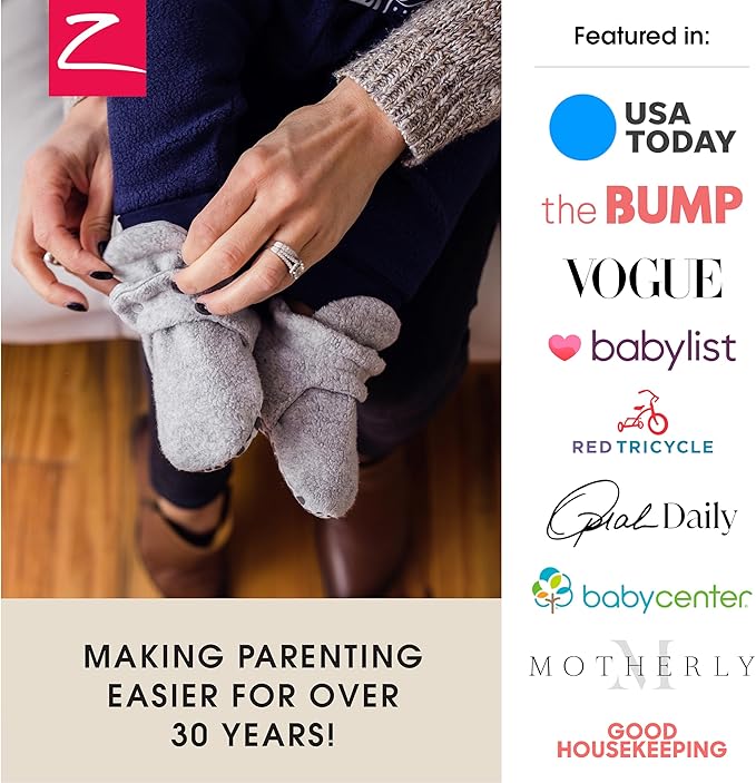 Zutano Organic Baby Booties Newborn Infant, Lost Baby Socks Solution, Unisex, Girl, Boy, 0-3, 3-6, 6-12, 12-18, 18-24 Months