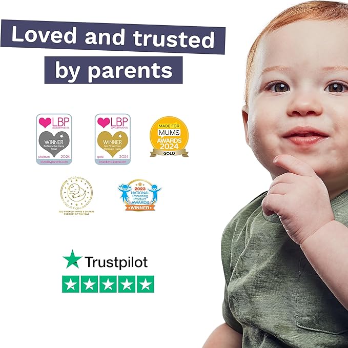 Pura Size 7 Eco-Friendly Diapers (33+lbs) Hypoallergenic, TCF, Soft Organic Cotton, Sustainable, up to 12 Hours Leak Protection, Allergy UK, Recyclable Paper Packaging, 6 Packs of 17 (102 Diapers)