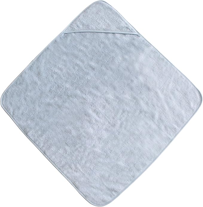 mushie Baby Hooded Towel | Organic Cotton (Baby Blue)