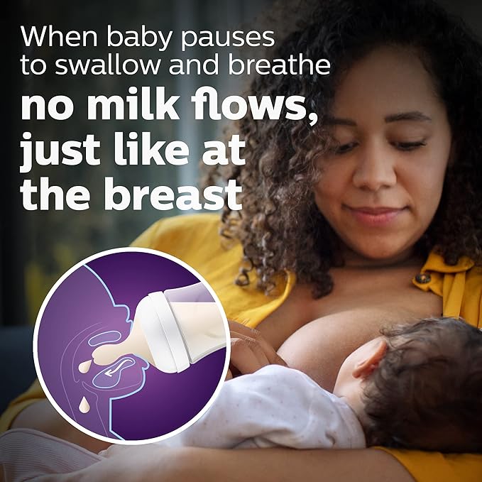 Philips AVENT Natural Baby Bottle with Natural Response Nipple, Newborn Baby Gift Set, SCD838/02