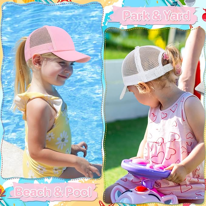 qikqik Baby Baseball Cap Toddler Baseball Hat with Mesh Infant Sun Hat UPF 50+ Baby Ball Cap Toddler Girl Hats Kids Hat Boys