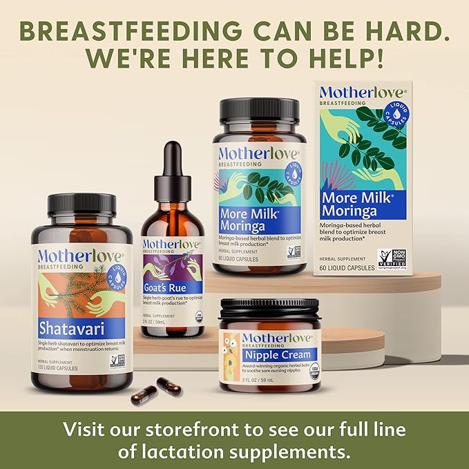 Motherlove More Milk Plus (2 Ounce Tincture) Fenugreek-Based Lactation Supplement to Support Breast Milk Supply—USDA Certified Organic, Vegan, Kosher, Soy-Free