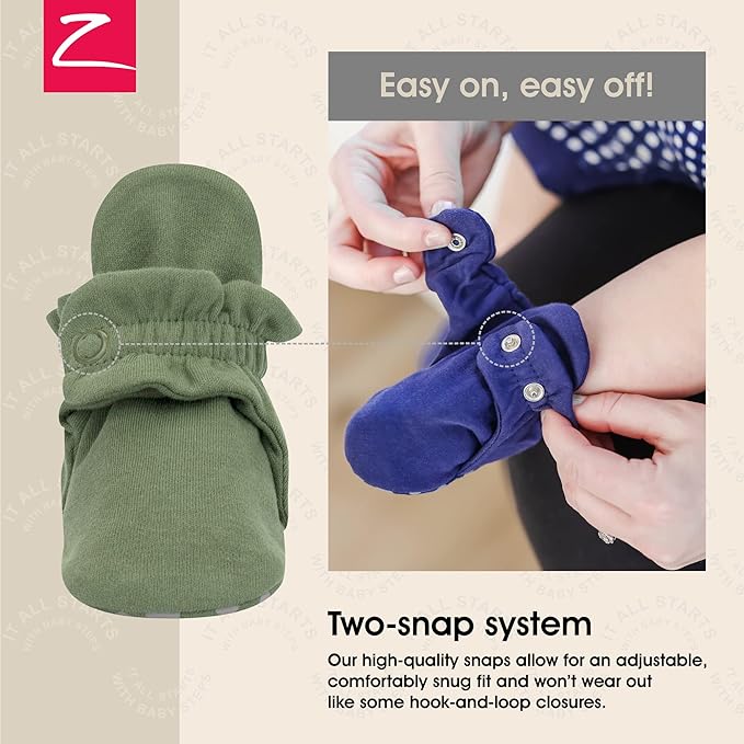 Zutano Organic Baby Booties Newborn Infant, Lost Baby Socks Solution, Unisex, Girl, Boy, 0-3, 3-6, 6-12, 12-18, 18-24 Months