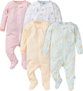 Gerber Baby Girls 4 Pack Sleep 'N Play Footie