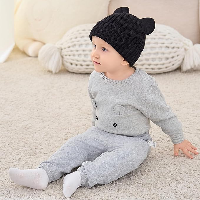 Toddler Boy Winter Beanie Baby Knit Hat Warm Girl Beanies Newborn Cute Hats for Kids
