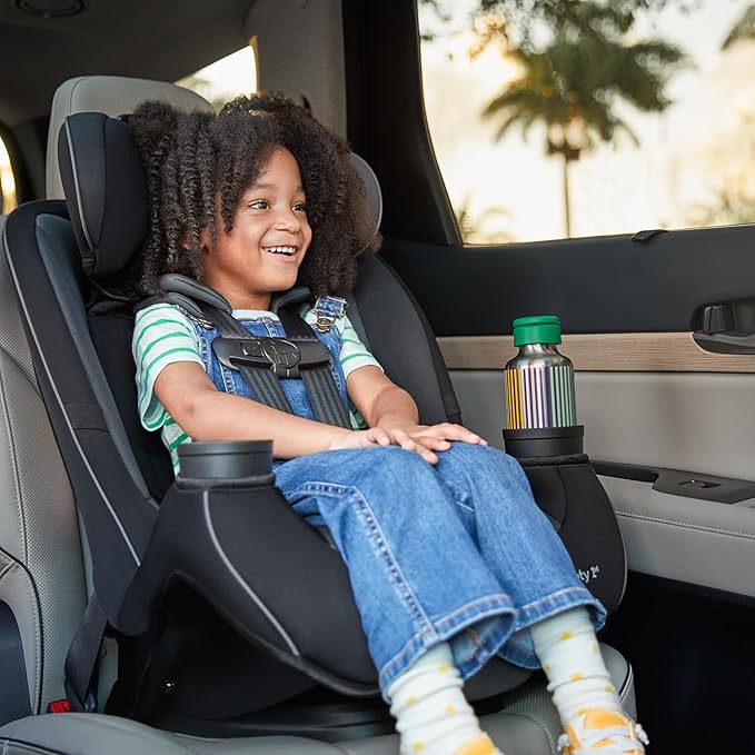 Safety 1st Grow and Go All-in-One Slim Convertible Car Seat, Rear Facing, 5-40 lbs, Forward Facing (30–65 lbs), High Back Booster Seat 40-100 pounds, Green Gables