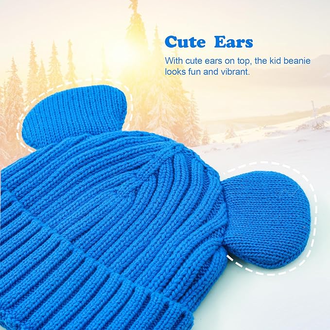 Toddler Boy Winter Beanie Baby Knit Hat Warm Girl Beanies Newborn Cute Hats for Kids
