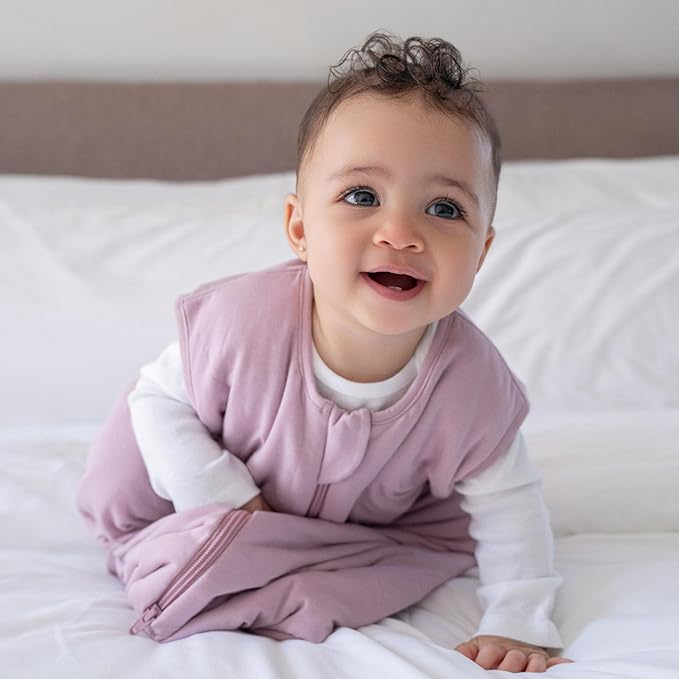 HALO SuperSoft Bamboo Wearable Blanket 1.5 TOG – Buttery Soft, Plush Baby Sleep Sack for Newborns, Infants & Toddlers, Hip-Healthy Design, Machine Washable, 18-24 Months, X-Large, Mauve