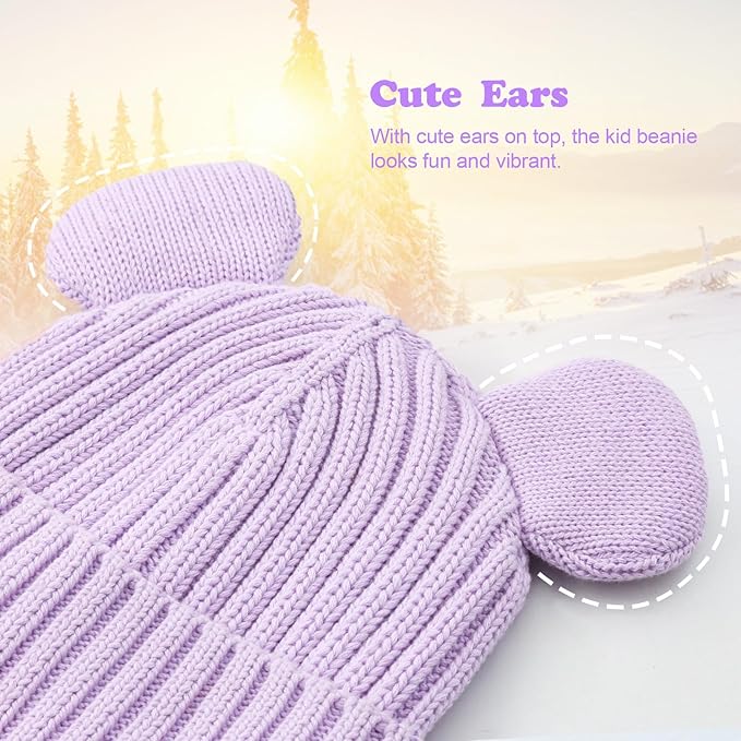 Toddler Boy Winter Beanie Baby Knit Hat Warm Girl Beanies Newborn Cute Hats for Kids