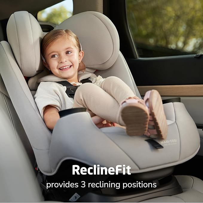 Maxi-COSI Pria All-in-One Convertible Car Seat, Infant to Toddler Car Seat, Easy-Install Harness, Machine-Washable Cover, 5-100 lbs, SeaDrift