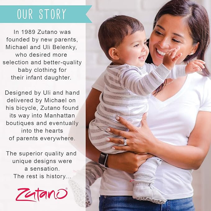 Zutano Organic Baby Booties Newborn Infant, Lost Baby Socks Solution, Unisex, Girl, Boy, 0-3, 3-6, 6-12, 12-18, 18-24 Months