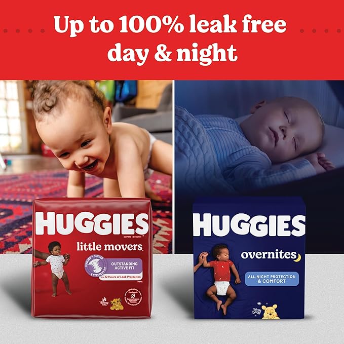 Huggies Overnites Size 7 Overnight Diapers (41+ lbs), 32 Ct