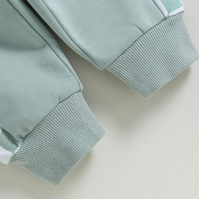 Fernvia Toddler Baby Girl Clothes 3 6 9 12 18 24 Months Fall Outfits Solid Long Sleeve Sweatshirt Tops + Pants Set