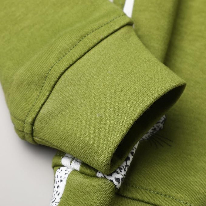 Owlivia Organic Cotton Baby Boy Girl Zip up Sleep 'N Play Pjs, Footless, Long Sleeve