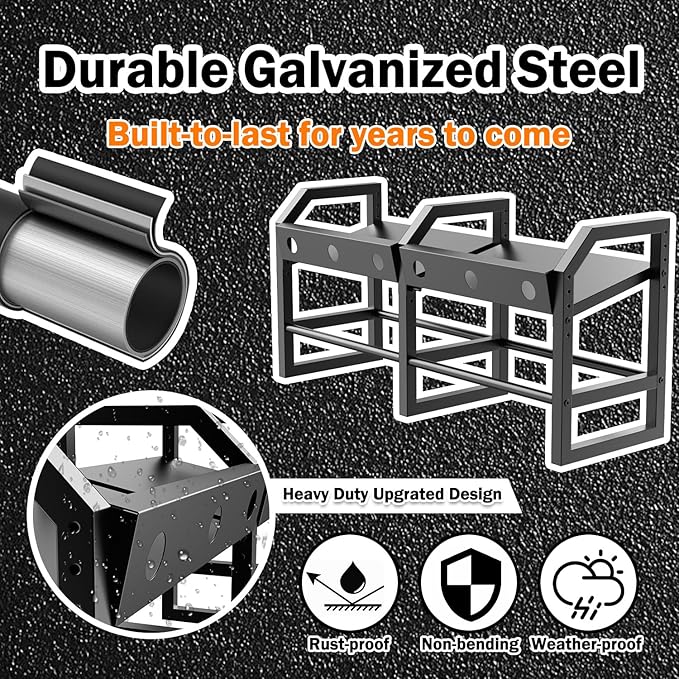 Portable Bottle Rack, Calf Bottle Holder, Free Standing Bottle Feeder Rack, 6 Feeding Ports Feed Baby Goat Sheep Lamb Puppy (Bottle NOT Included)