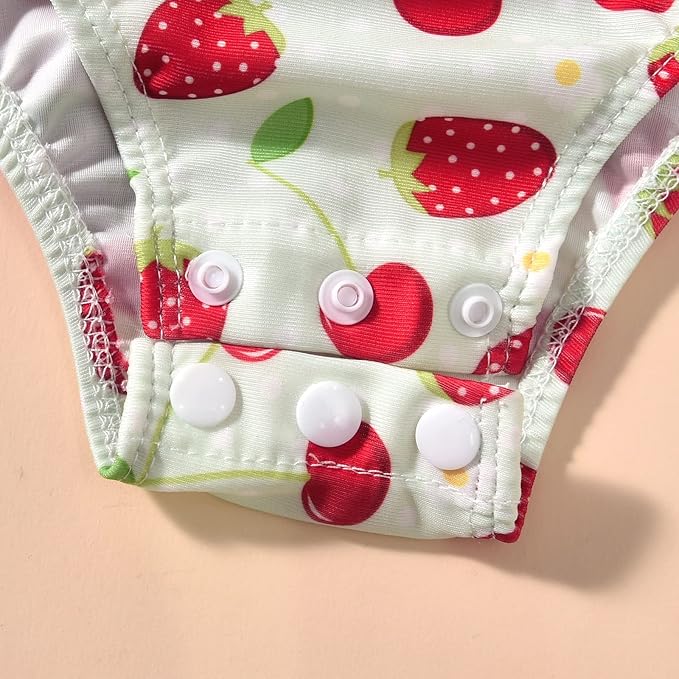 Toddler Girl Baby Ruffles Mermaid Fish Scale Swimsuit One Piece Swimwear Bathing Sunsuit