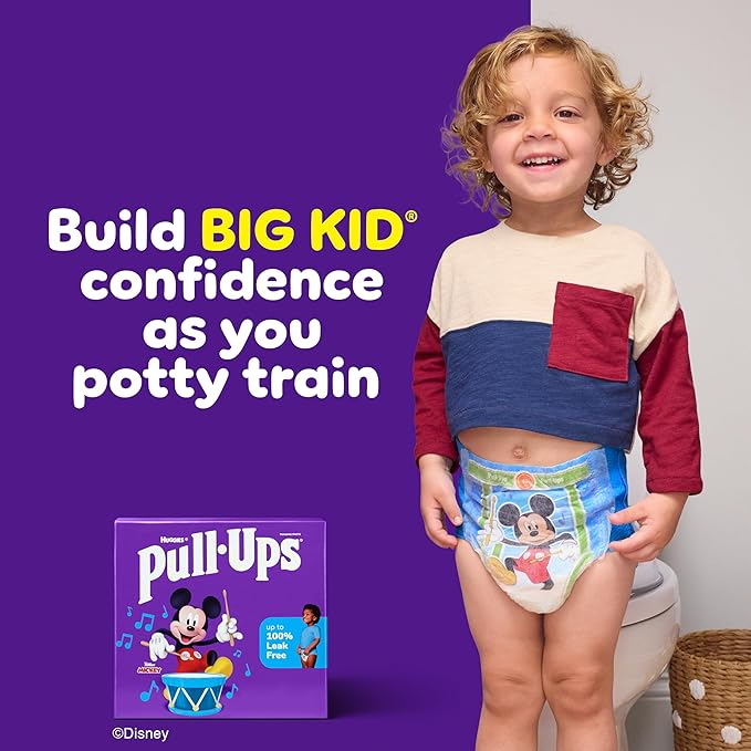 Pull-Ups Boys' Potty Training Pants, Size 3T-4T Training Underwear (32-40 lbs), 84 Count