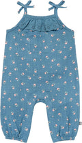 Modern Moments by Gerber baby-girls Self Eyelet Ruffle Long Leg Romper