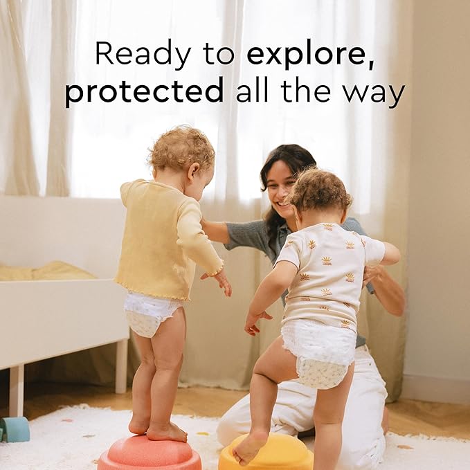 LILLYDOO Diaper Pants Toddlers - Size 8 (37+ lbs), Half-Monthly Supply (90 Count), Skin-Friendly, Ultrasoft, Chlorine-Free & Absorbent Diaper Pants