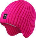 MaxNova Baby Winter Hat Toddler Beanie Hat Earflap Knit Cap for Boys Girls 0-8 Years