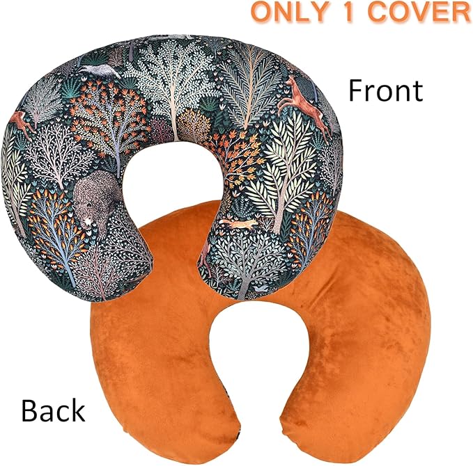 Winmany Baby Nursing Pillow Cover Newborn Removable Breastfeeding Pillowcover Cute Pattern Girls Boys Nursing Pillowcase for Breast and Bottole Feeding