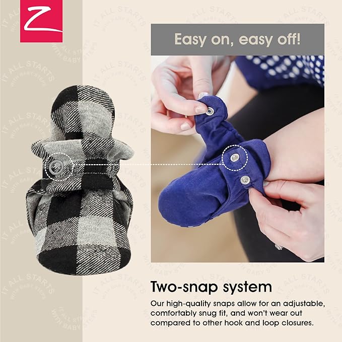 Zutano Organic Baby Booties Newborn Infant, Lost Baby Socks Solution, Unisex, Girl, Boy, 0-3, 3-6, 6-12, 12-18, 18-24 Months