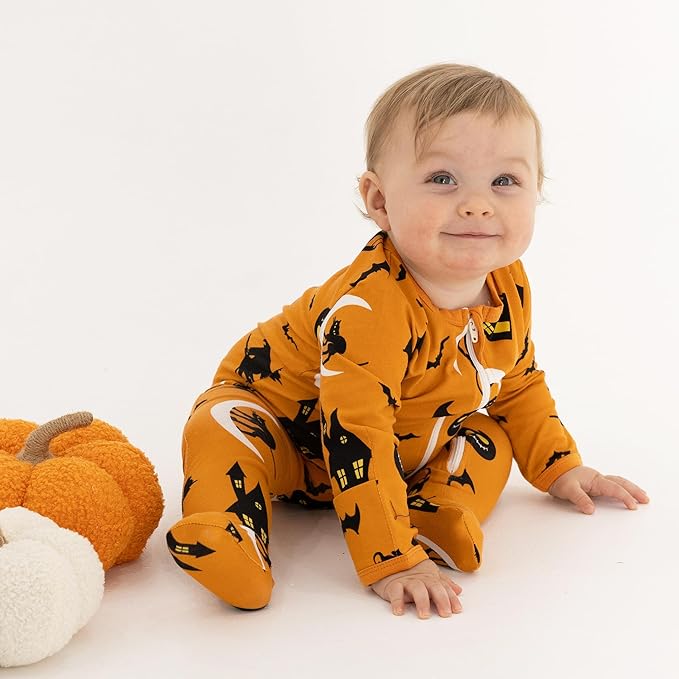 O2 BABY Baby Boys Girls Organic Cotton Zip-Front Sleeper Pajamas, Footed Sleep 'n Play