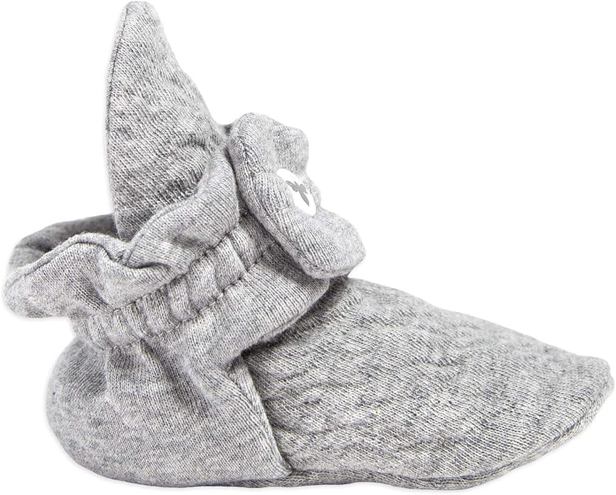 Burt's Bees Baby Unisex Booties Organic Cotton Newborn Essentials Shoes for Infants