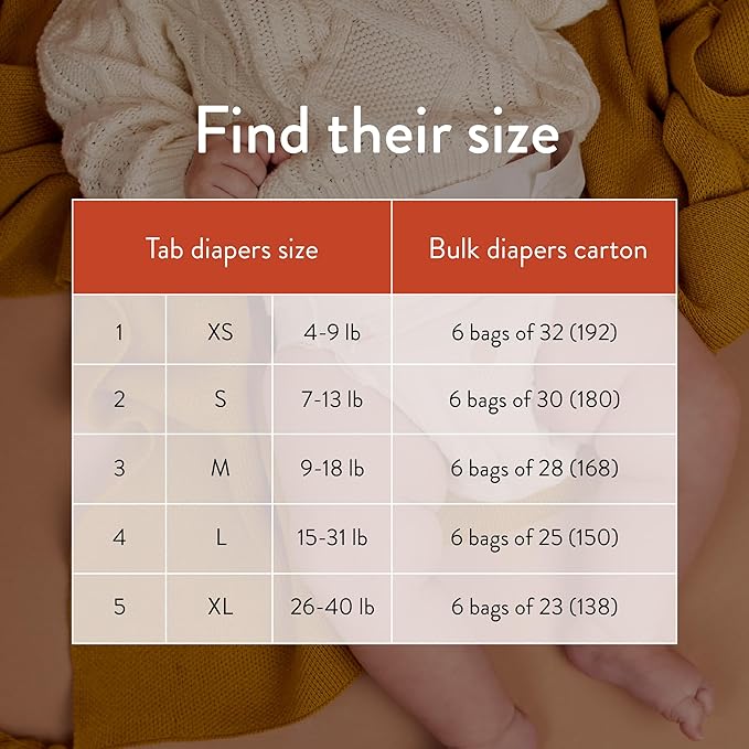 Joonya Baby Diapers, Size 2 S (7-13 lb) - 6 Bags of 30 (180) - New Range - NonToxic, Eco-Friendly, Ultra Slim, Overnight Use - Made in Denmark