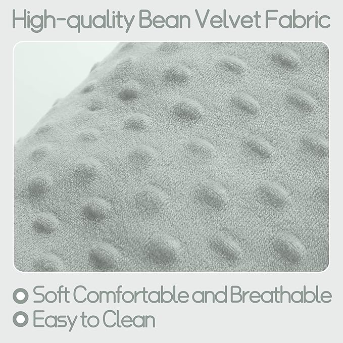 ROYALAY Arm Pillow for Feeding Baby, Soft Cotton Bottle Breast Feeding Pillows for Babies, Double-Sided Available Headrest for Newborn, Gray