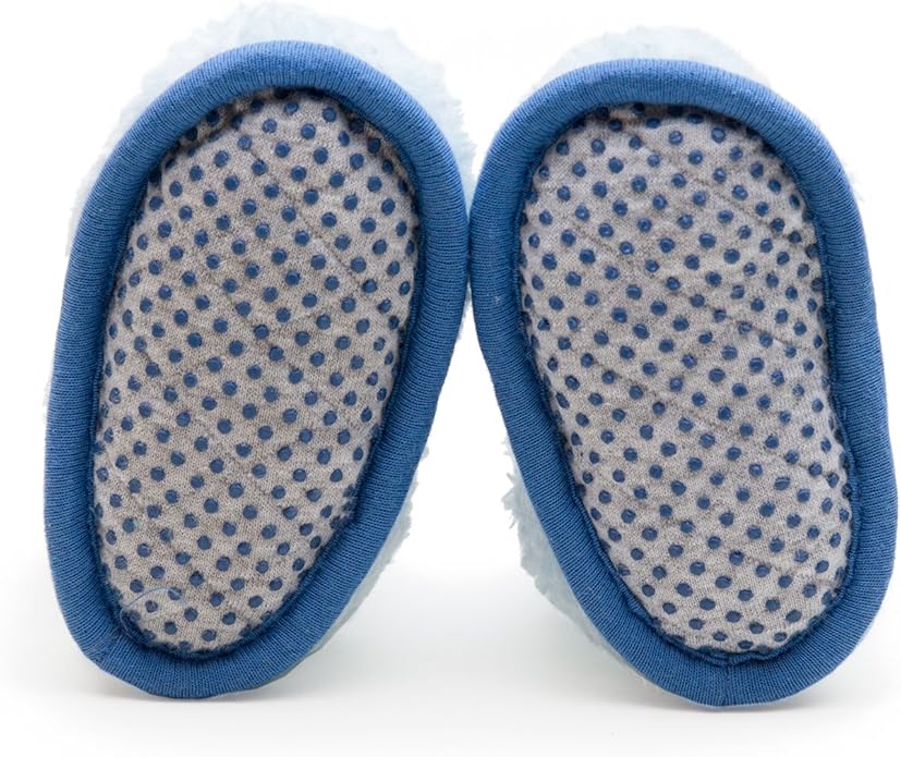 Warm Baby Booties Cozy Baby Slippers Stay on with Non Slid Sole with grippers for Newborns and Infants