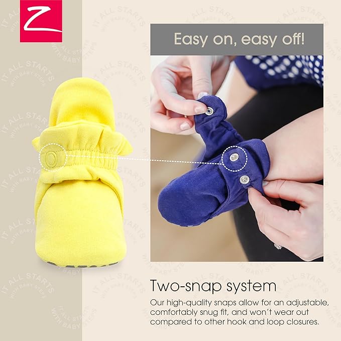 Zutano Organic Baby Booties Newborn Infant, Lost Baby Socks Solution, Unisex, Girl, Boy, 0-3, 3-6, 6-12, 12-18, 18-24 Months