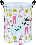 Round Laundry Hamper Storage Basket Laundry Organizer Hamper Storage Bins Clothes and Toys Box Nursery Hamper Gift Basket For Kids with Handles
