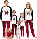 Awoscut Christmas Family Matching Pajamas Christmas Pjs Holiday Nightwear Sleepwear Sets Long Sleeve Pjs