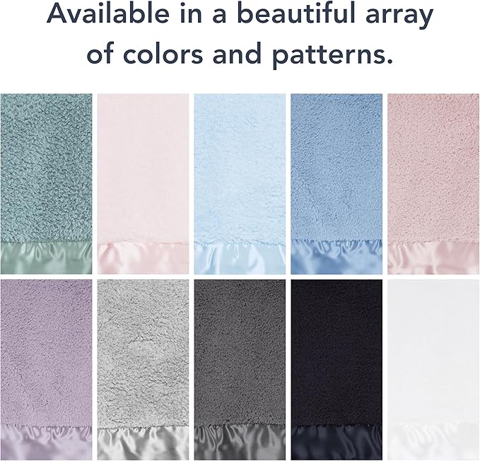 Little Giraffe Chenille Baby Blanket – 29x35” Soft Chenille with Satin Trim, Midnight | Ultra-Soft, Gentle & Safe, Lightweight & Breathable for Newborns & Toddlers
