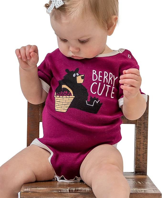 Lazy One Cute Unisex Baby Bodysuit, Cute Animal Designs, 6-18 Months