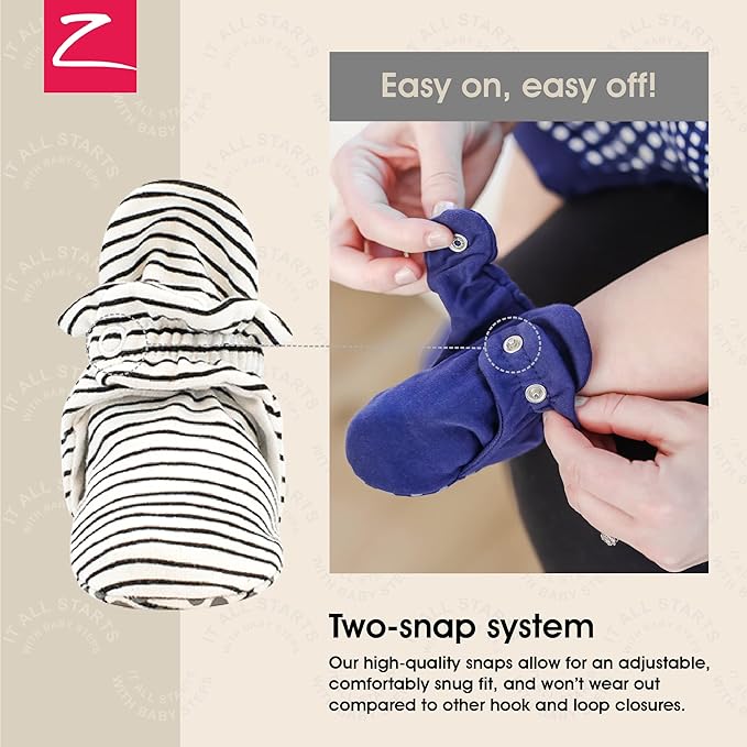 Zutano Organic Baby Booties Newborn Infant, Lost Baby Socks Solution, Unisex, Girl, Boy, 0-3, 3-6, 6-12, 12-18, 18-24 Months