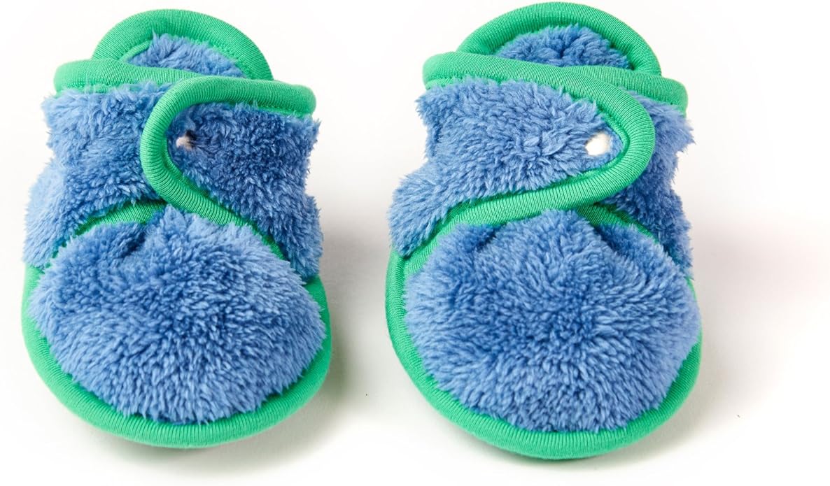 Warm Baby Booties Cozy Baby Slippers Stay on with Non Slid Sole with grippers for Newborns and Infants