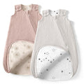 lulumoon Sleep Sack Muslin for Baby: Cotton Wearable Blanket for 9-15 Months - Soft Lightweight Ideal for Nursery Lounge Nighttime Naptime