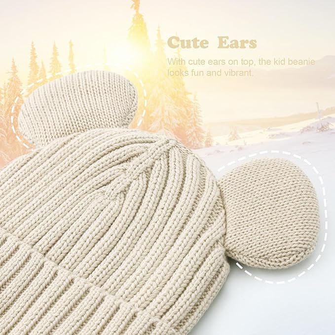 Toddler Boy Winter Beanie Baby Knit Hat Warm Girl Beanies Newborn Cute Hats for Kids