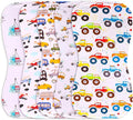 5-Pack Organic Cotton Burp Cloths – Large, Ultra-Soft 3-Layer Towels for Burping, Shoulder & Hand Use, Highly Absorbent