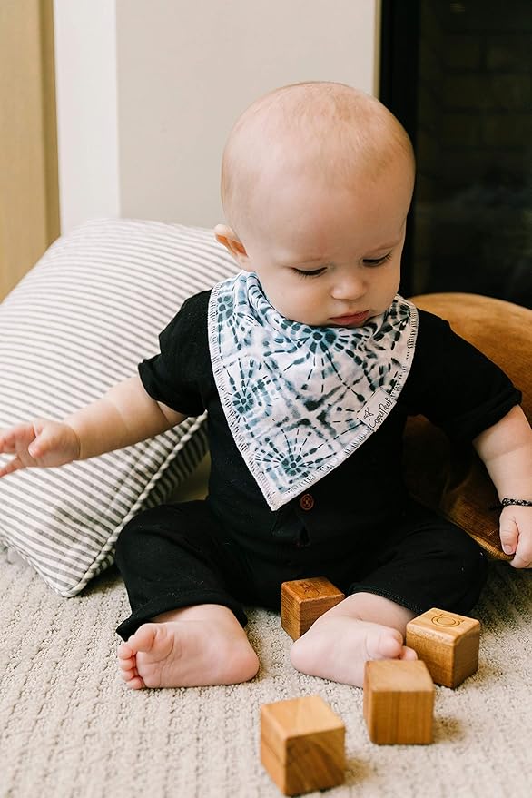 Copper Pearl Baby Bandana Drool Bibs for Drooling and Teething 4 Pack Gift Set Galaxy