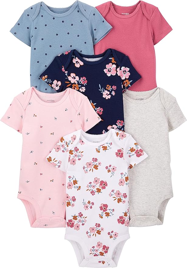 Simple Joys by Carter's Baby Girls' 6-Pack Sleeveless Bodysuit