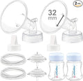 Maymom Pump Parts Compatible with Spectra S2 S1, 32 mm Flange Valve Tube Bottle Backflow Protector, Not Original Spectra S2 Replacement Pump Parts Duckbill Valve Bottle Membrane